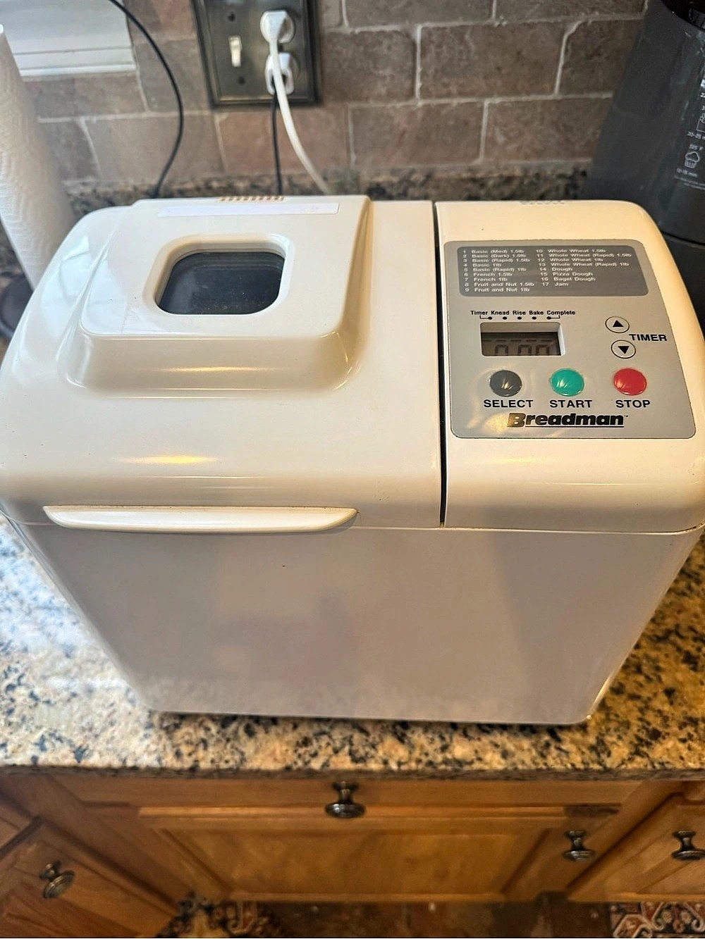 Breadman Automatic Bread Baker Maker White